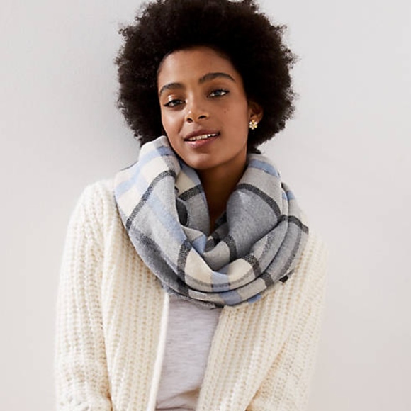 LOFT Accessories - NWT! Plaid Infinity Scarf